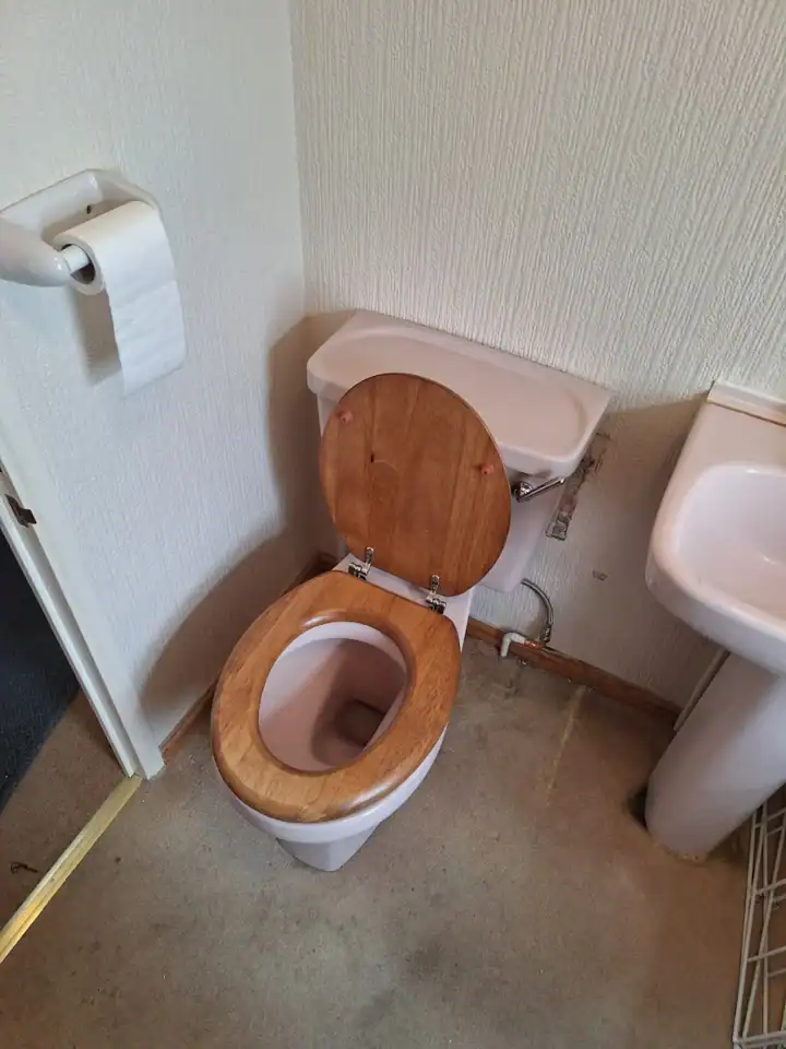 Wispa Pink Toilet Suite Installation 01